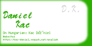 daniel kac business card